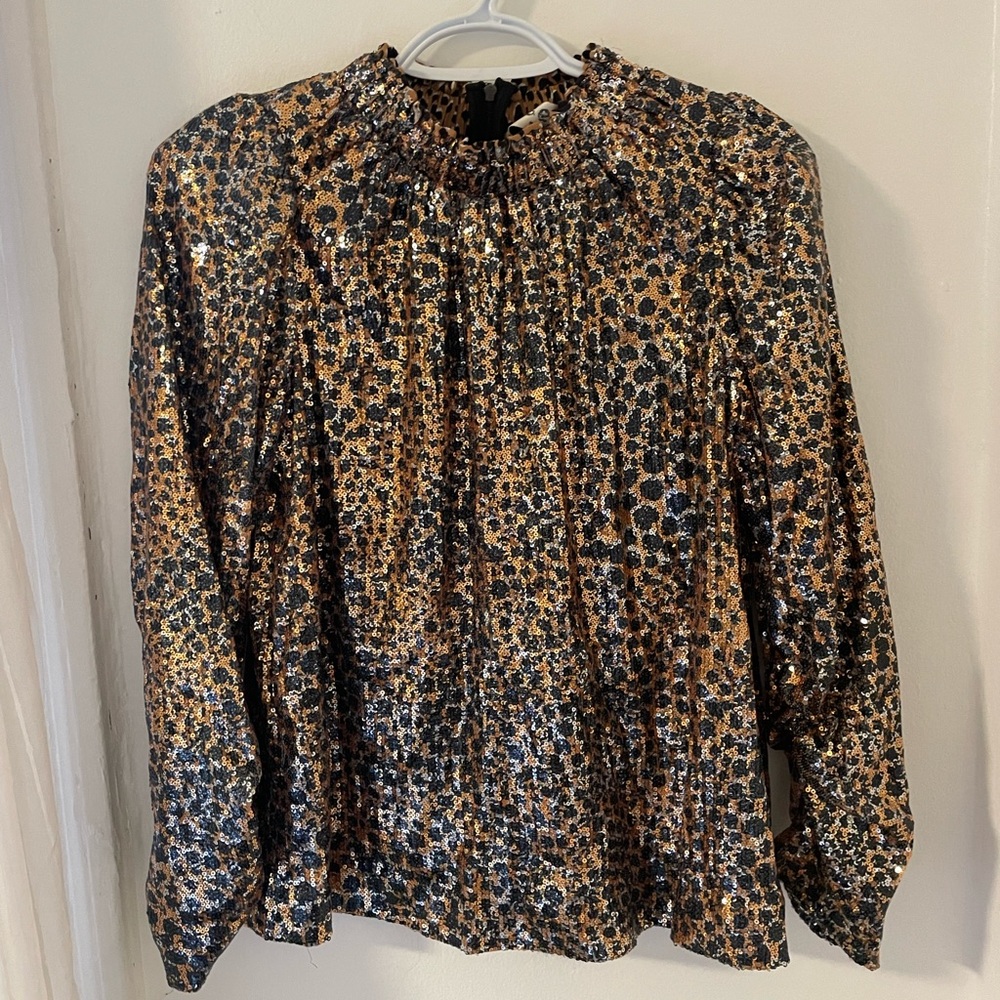 Sea New York Sequined Leopard Top